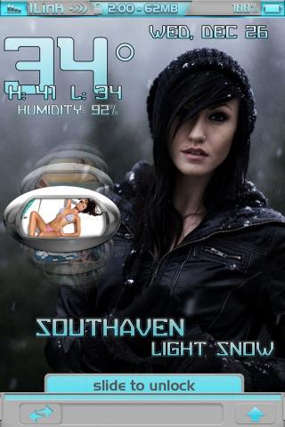 Download 1Link Weather Babes Lockscreen 1.1 free