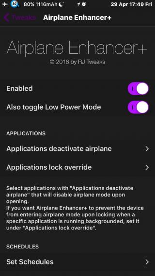 Download AE+ - Airplane Enhancer+ (iOS 9&10) 2.0.1b2-1 free