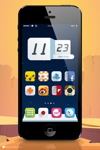 Download Ambre ios8 iWidgets iphone 1.0 free