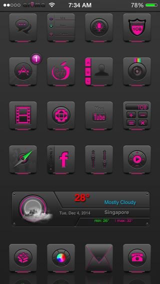 Download Ar0ma Pink iOS8 1.0 free