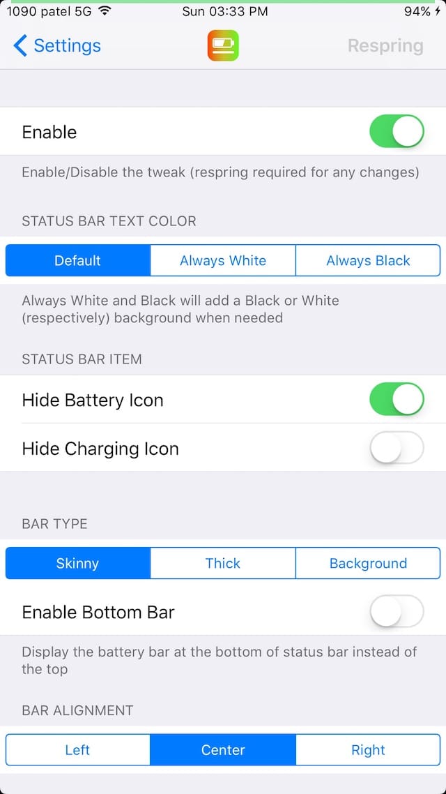 Download BatteryBar 1.0.1 free