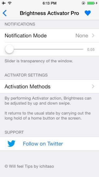 Download Brightness Activator Pro 2 (iOS8/9/10) 1.0-9 free