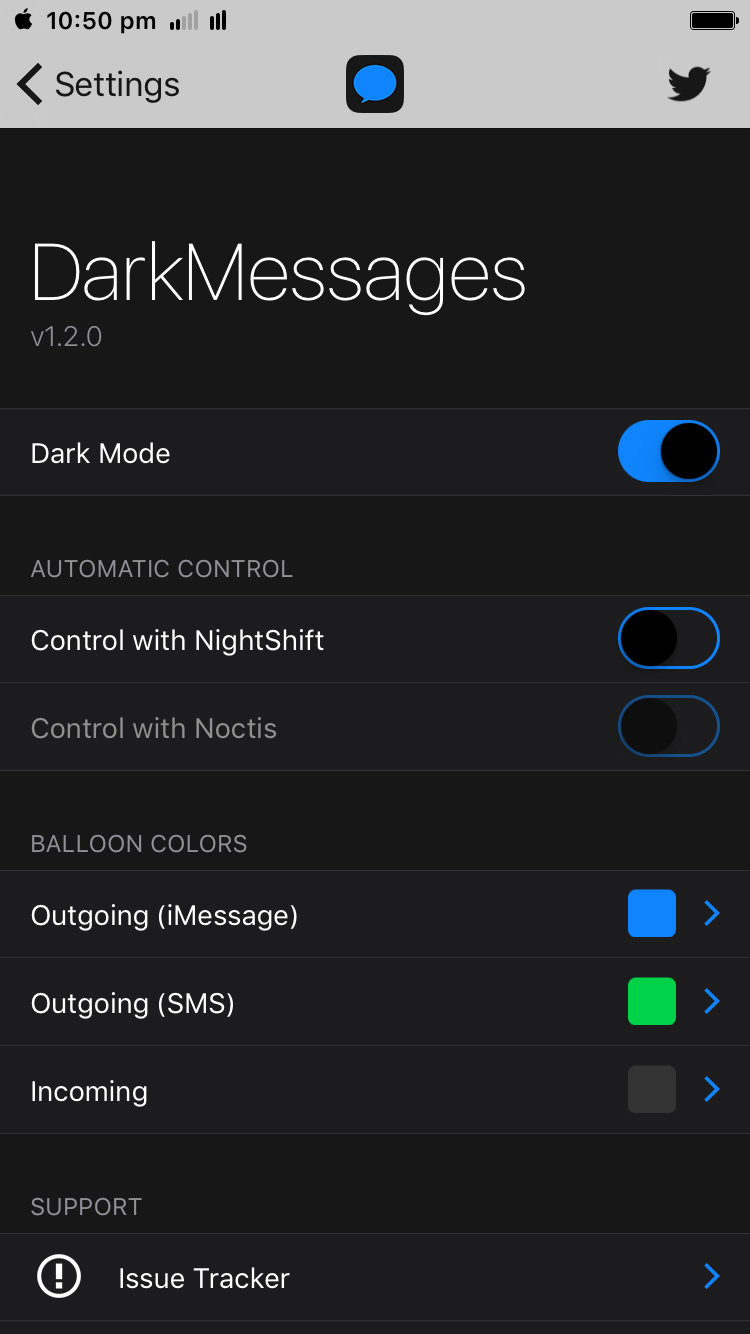 Download DarkMessages (iOS 10) 1.0.2 free