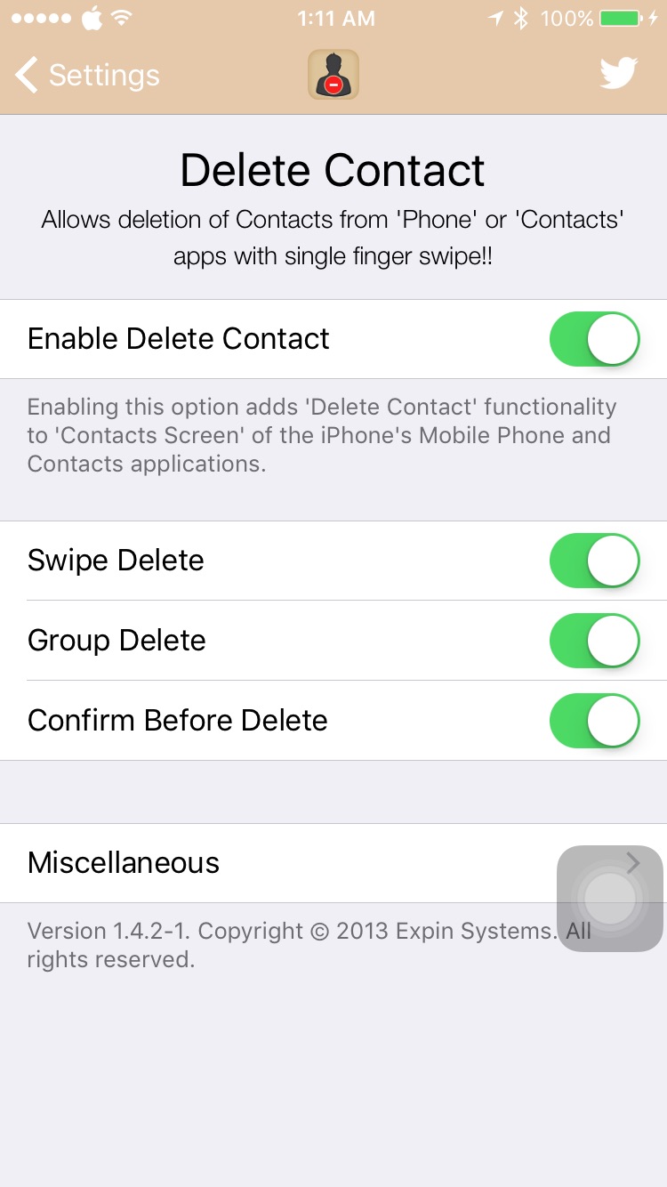 Download Delete Contact 1.4.3k free