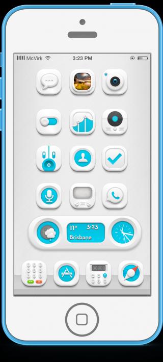 Download Flawless HD Blue iOS7 1.1-2 free