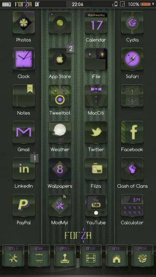 Download FORZA iOS8 Purple 1.0 free