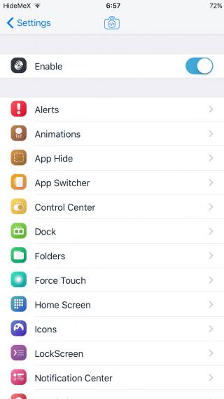 Download HideMeX (iOS 10) 1.1k free
