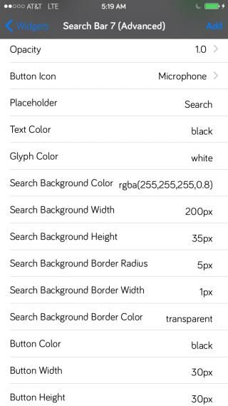 Download iWidget Pack 5 by June search widgets 1.0 free