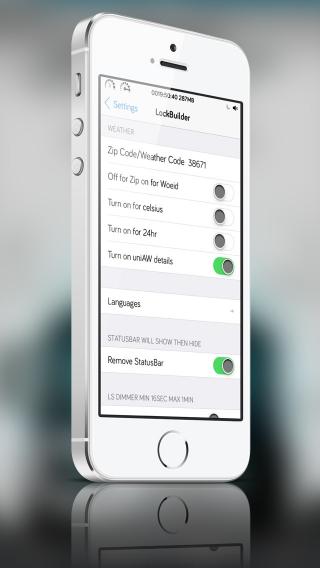 Download LockBuilder For iOS7 Cydget 1.4 free