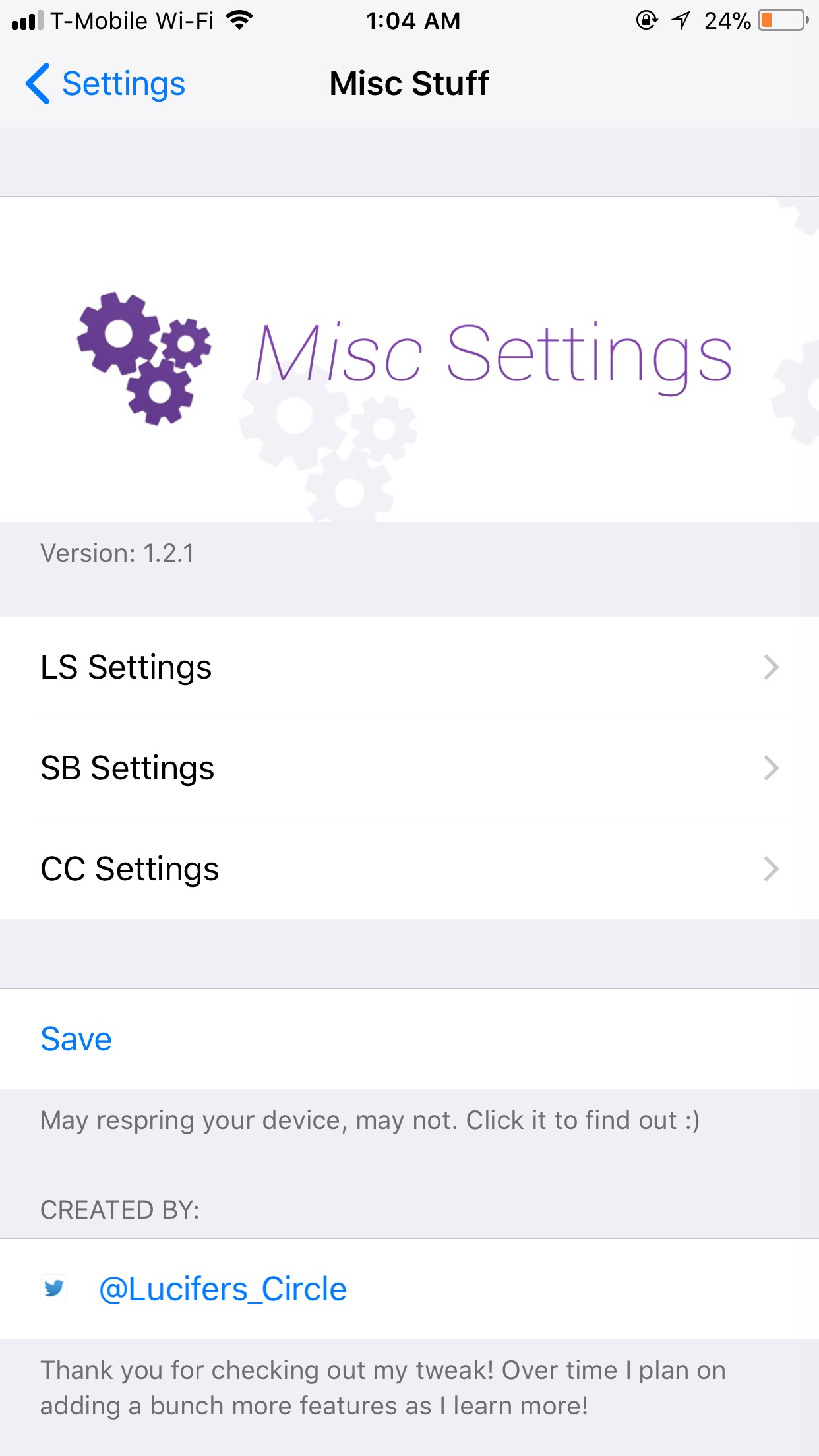 Download MiscSettings 2.4.2 free