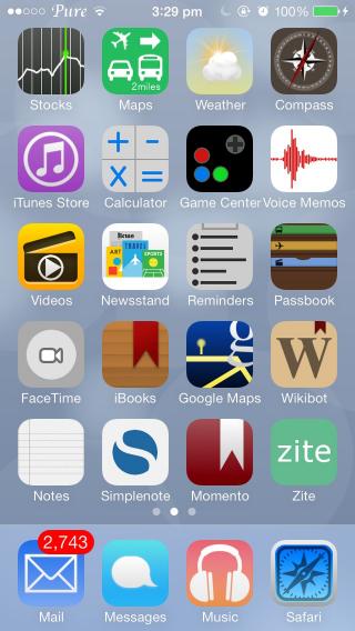 Download Pure IOS7 Pro Icons 1.0 free