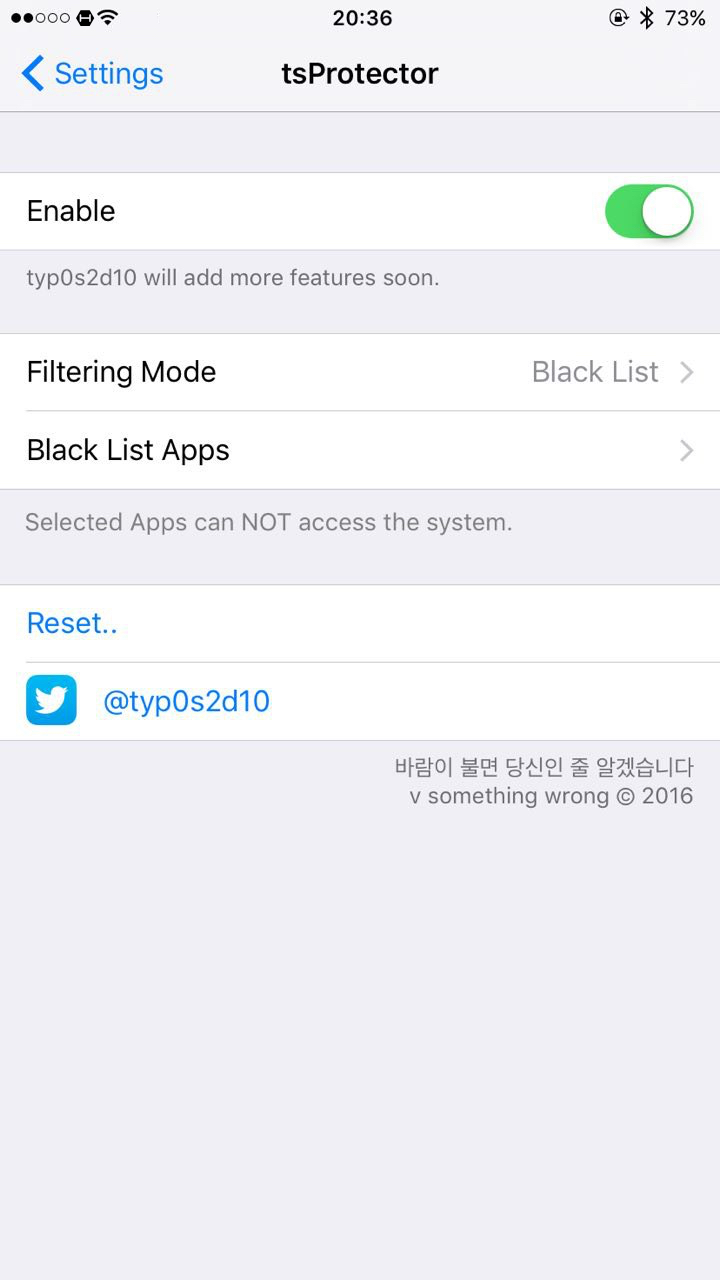 Download tsProtector 8+ (iOS 9 & 8) 1.2.0-20k free