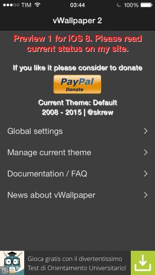 Download vWallpaper 2 for iOS 8 0.3.0-1 free