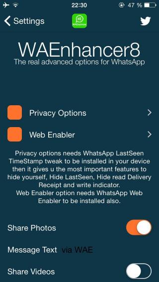Download WAEnhancer8 (iOS 8) 2.2-1 free