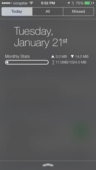 Download WeeTrackData7 for Notification Center 1.1.1 free