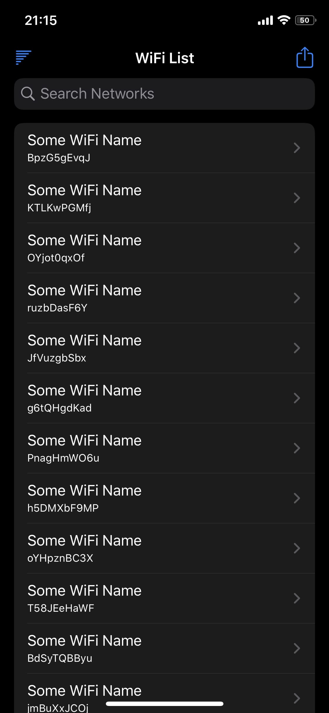 Download WiFi List 1.0.0 free